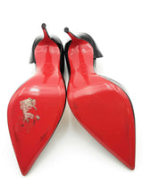 Christian Louboutin Iriza Black Patent Leather Pumps Size 38.5 Eb1225oxzsa