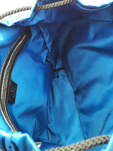 Gucci Blue Econyl Nylon Gg Monogram Off The Grid Backpack Eb0626rxzsa