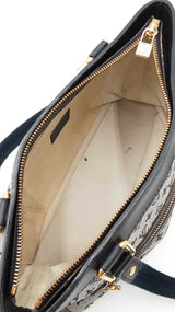 Louis Vuitton Mini Lin Lucille Pm Navy & Gray Monogram Canvas Tote Fw0926orxdu