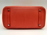 Hermes Birkin 30 Sanguine Red Orange Togo Palladium Handbag Do0323lxcrxde