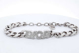 Christian Dior Dio(r)evolution Chain Link Bracelet 37.2g 9.5 Inch Eb1025oxade