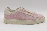 Versace Pink Greca Jacquard Canvas Sneakers Size 40 Eb0926crsa