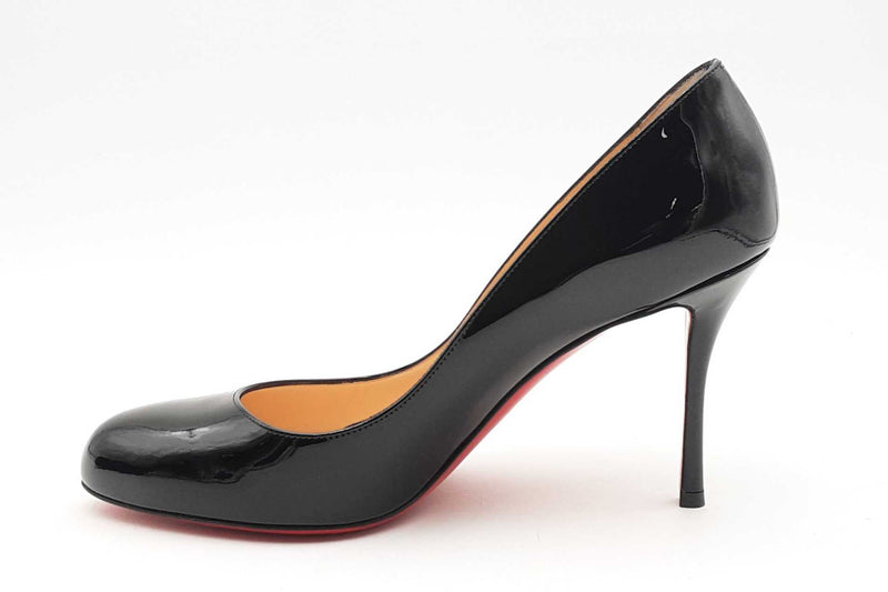 Christian Louboutin Black Patent Leather Heels Size 39 Eb0924lrxsa