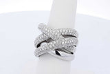 4.0cttw Diamond Ring In 14k White Gold 13 Grams Size 7 Eb0926lrxzde
