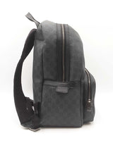 Gucci Medium Day Backpack In Grey & Black Gg Supreme Coated Canvas Fw0226rzxdu