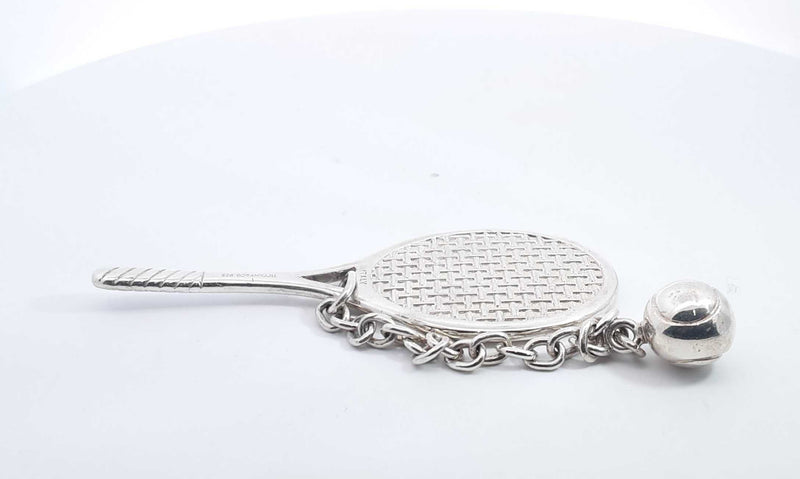 Tiffany & Co. Sterling Silver Tennis Racket Pendant, 33.4 Grams Hs0124exsa