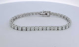 14k White Gold Lab Grown Diamond Tennis Bracelet 7 Inch Eboerxde 144010035995