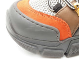 Gucci Flastrek Journey Gray Orange Shoes Size Gucci 38 W Do0625lxzde