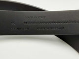 Christian Dior Dior Homme Black Leather Belt With Silver Tone Buckle Eb0724exdu