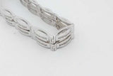 2.4cttw Diamond Bracelet In 10k White Gold 25.1 Grams 7.75 Inch Eb1026lxxzsa