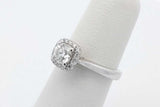 0.62cttw Diamond Ring In 14k White Gold 3.6 Grams Size 4.75 Eb1026wrxsa