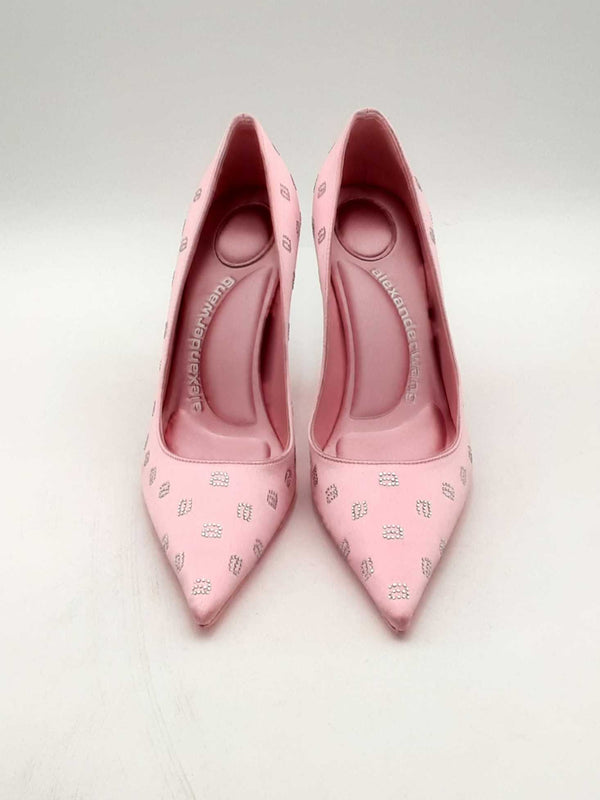 Alexander Wang Delphine Pink Satin Pumps Size 35.5 Eb1124lrxsa