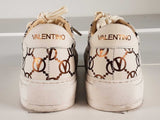 Valentino Beatrice Leather Platform Sneakers Size 7 Sd0926lzxde