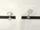 Chanel Faux Pearl & Strass Heart Cc Drop Earrings 8.3 Grams Mk0726lrzmia