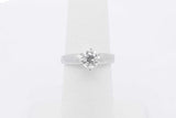 0.75ctw Diamond Solitaire Ring In Platinum 4.9 Grams Size 5 Eb0326sxzsa