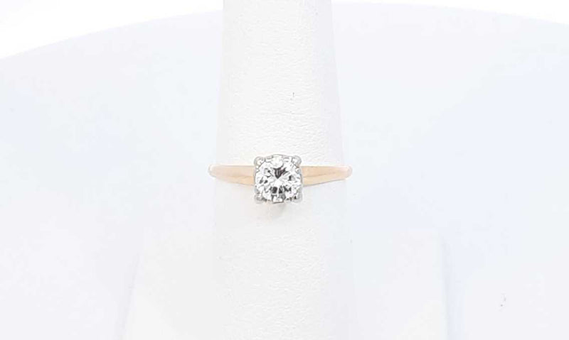 14k Yellow Gold Diamond Solitaire Engagement Ring Size 6.5 Ebcrxdu 144030004832