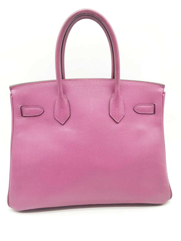 Hermes Birkin 30 Cyclamen Purple Epsom Palladium Hardware Handbag Do0323lwecrde