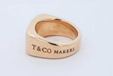 Tiffany & Co. Makers 18k Yellow Gold Signet Ring 24 Grams Size 9 Eb0726lrxzde