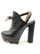 Christian Louboutin Forgeron Black Leather & Suede Pumps Size 36.5 Eb1125lxzsa