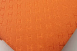 Hermes Orange 100% Silk Tie Eb0726crsa
