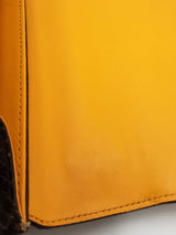Gucci Medium Padlock Shoulder Bag In Neutral & Yellow Python Snakeskin Fw0726wzxdu