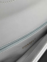Chanel Quilted Chevron Leather Cc Trendy Top Handle Bag Eb0126pxxzde