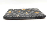 Chanel Quilted Black Leather Lucky Charms Reissue O-case Clutch Eb0626exzde