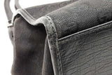 Gucci Jackie Bardot Black Gg Canvas Shoulder Bag Eb0726oxzde