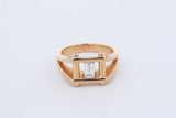 0.20ctw Emerald Cut Diamond Ring In 18k Yellow Gold 6.9 Grams Size 6 Eb0426rxzdu