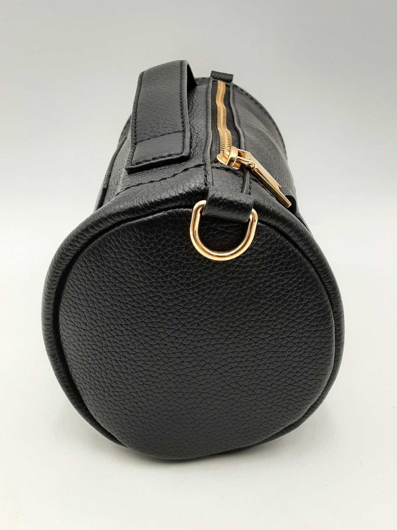 Marc Jacobs The Duffle Black Leather Shoulder Bag Fw1224crsa