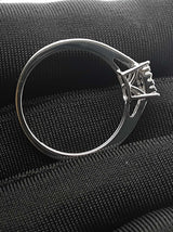 Illusion-set Diamond & 10k White Gold Cathedral-style Engagement Ring 2 Grams Size 7 Fw0726lzxdu