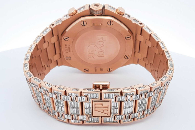 Audemars Piguet Royal Oak Offshore Chandelier 42mm 18k Rose Gold Diamond Watch 242.9 Grams Eb0125rxxxzsa