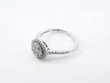 0.26 Cttw Diamond & 10k White Gold Halo Ring 2.7 Grams Size 6.75 Fw1025oxrdu