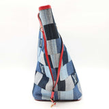 Louis Vuitton Blue Patchwork Denim Neverfull Mm Tote Bag Sd0626oorrdu