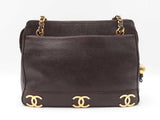 Chanel Triple Coco Mark Shoulder Bag In Brown Caviar Leather Fw0426llzxdu