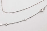 1.05cttw Lab Grown Diamond Pendant Necklace In 14k White Gold 3.09g Eb0826irxsa