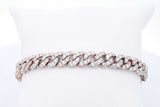 4.32cttw Diamond Cuban Link Bracelet 14k Two Tone Gold 33.5g 7.5 In Eb0826oxxzde