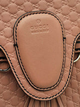 Gucci Emily Medium Chain Shoulder Bag In Pink Microguccissima Leather Fw0326przd