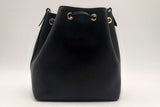 Louis Vuitton Black Leather Lockme Bucket Bag Eb12241cxzsa