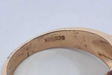 Garnet & Diamond Ring 14k Yellow Gold  6.7 Grams Size 7.5 Aa0425oirsa