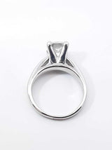2.01 Ctw Diamond & 95% Platinum Solitaire Ring 8 Grams Size 5.25 Fw0926wsxzdu