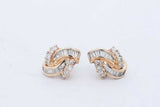 0.68cttw Diamond Stud Earrings In 14k Yellow Gold 3.6 Grams Eb0526wxzde