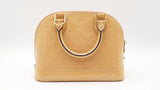 Louis Vuitton Alma Bb Beige Monogram Vernis Handbag Sd0626oezdu