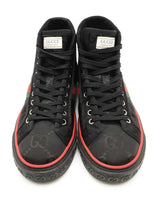 Gucci Tennis 1977 Black Off The Grid Nylon High Top Sneakers Size 7.5 Eb826lorsa