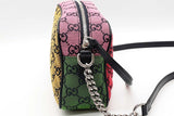 Gucci Gg Monogram Marmont Multicolor Canvas Camera Crossbody Bag Eb0526exzde