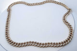 10k Yellow Gold Diamond Cuban Link Chain Necklace 74.4 Grams 23 In Eb0926wsxzde