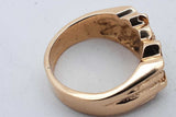 14k Yellow Gold Nugget Ring 8.1 Grams Size 5.75 Eb0926prxsa