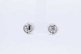 3.18ctw Lab Grown Round Diamond Stud Earrings In 14k White Gold 2g Eb1224rxzdu