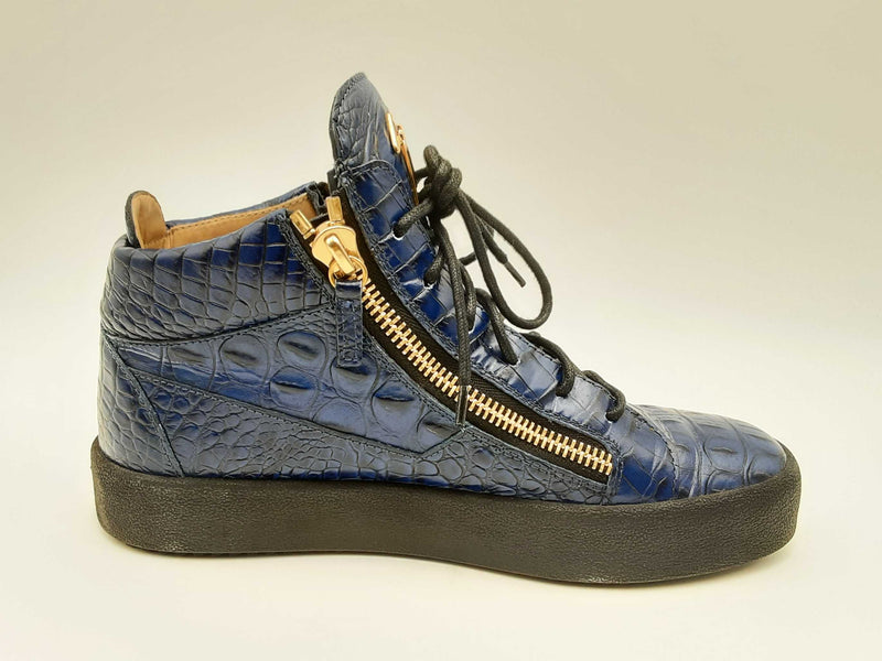 Giuseppe Zanotti Frankie Blue High Top Sneakers Size 41. Fw1024crsa