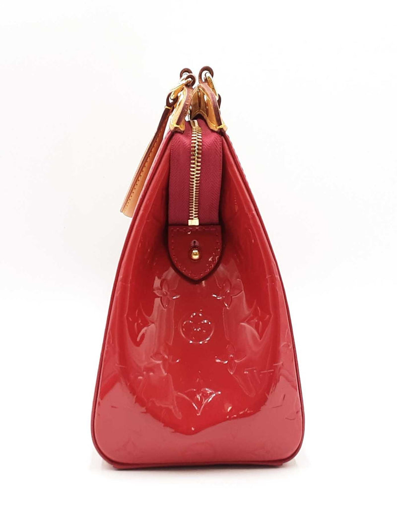 Louis Vuitton Brea Red Monogram Vernis Leather Satchel Fw0325oordu